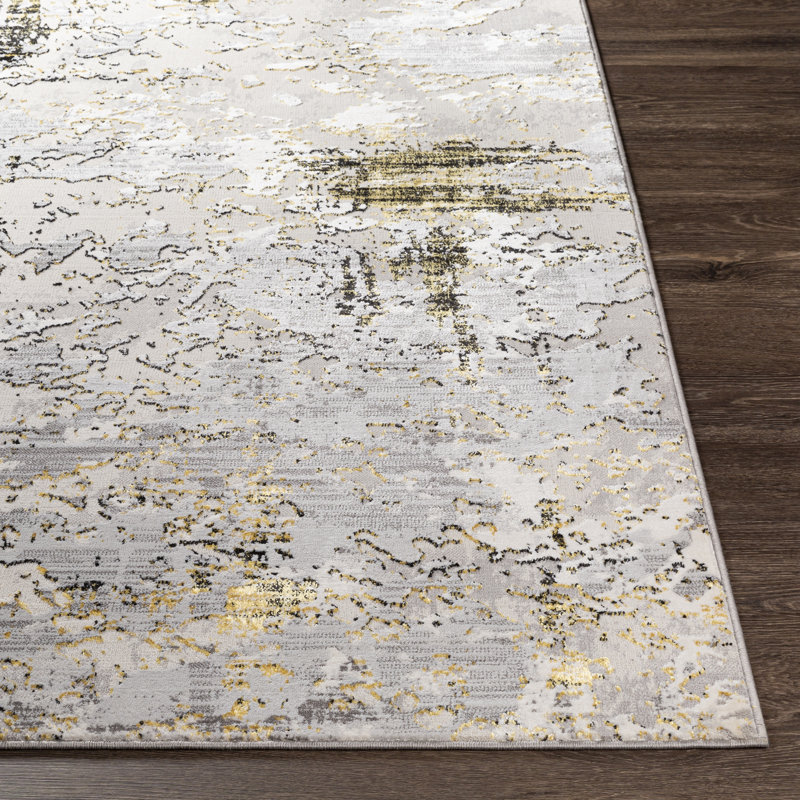Addilyn Abstract Indoor Rug, Rectangle 6'7" x 9'