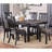 1Pc Dining Table Kitchen Breakfast Dining Room Furniture Table With Storage Shelve Rubber Wood