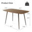 Table de salle à manger moderne avec pieds en métal-108896933-107402648