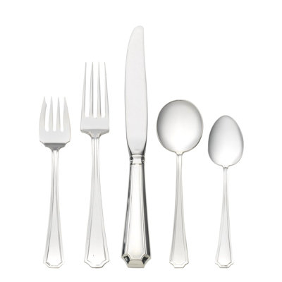 Gorham Fairfax 5-Piece Sterling Silver Flatware Set, Service for 1