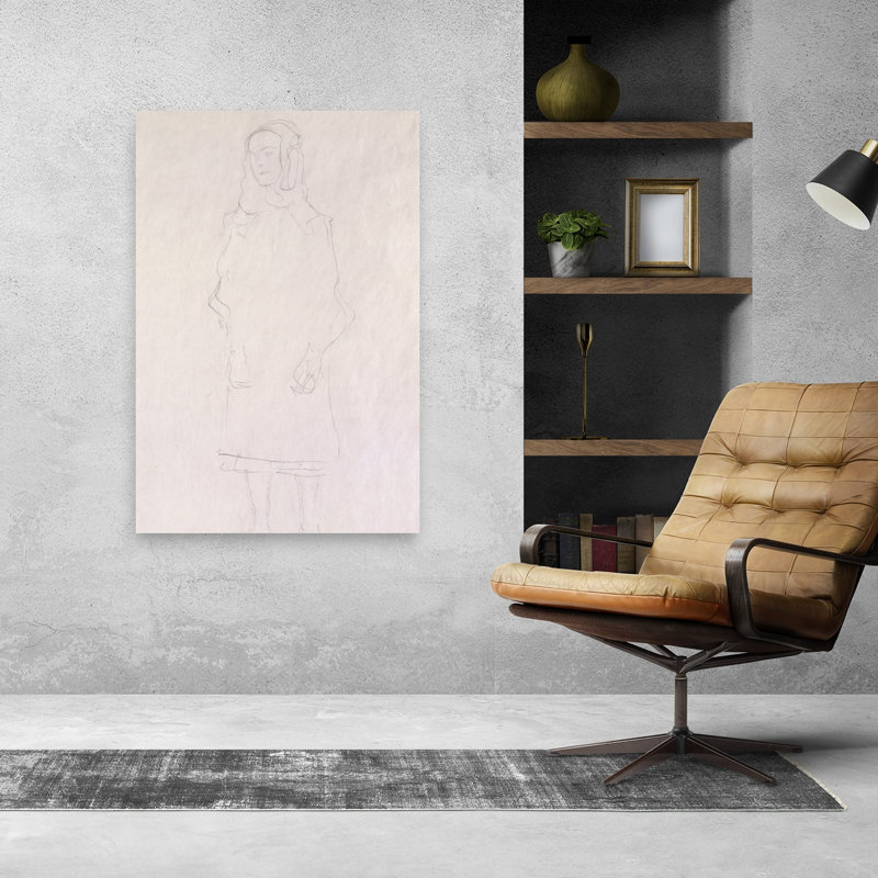 Mada Primavesi, vers 1925. Estampe d'art mural abstraite contemporaine., H 48 po x l 32 po