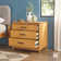 Contemporary Wood 3-Drawer Nightstand with Easy Assembly Drawer