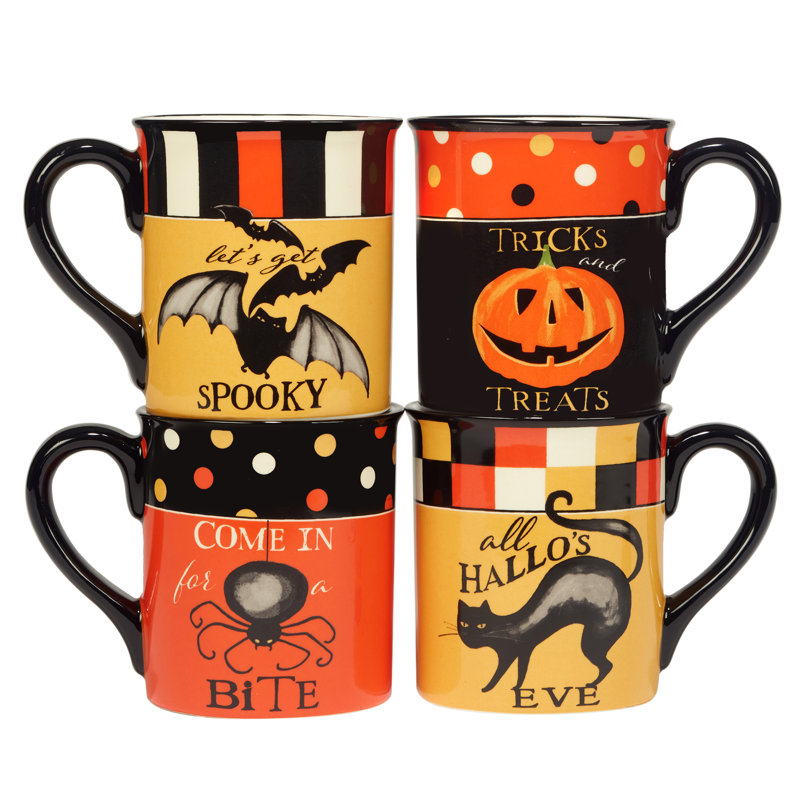 Ensemble de 4 tasses Spooky Halloween