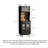 Black Solid Pine Slim & Tall Pantry Cabinet