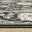 Tapis oriental en polyester / polypropylène tissé à la machine rectangulaire noir / gris Ederle-1842969246