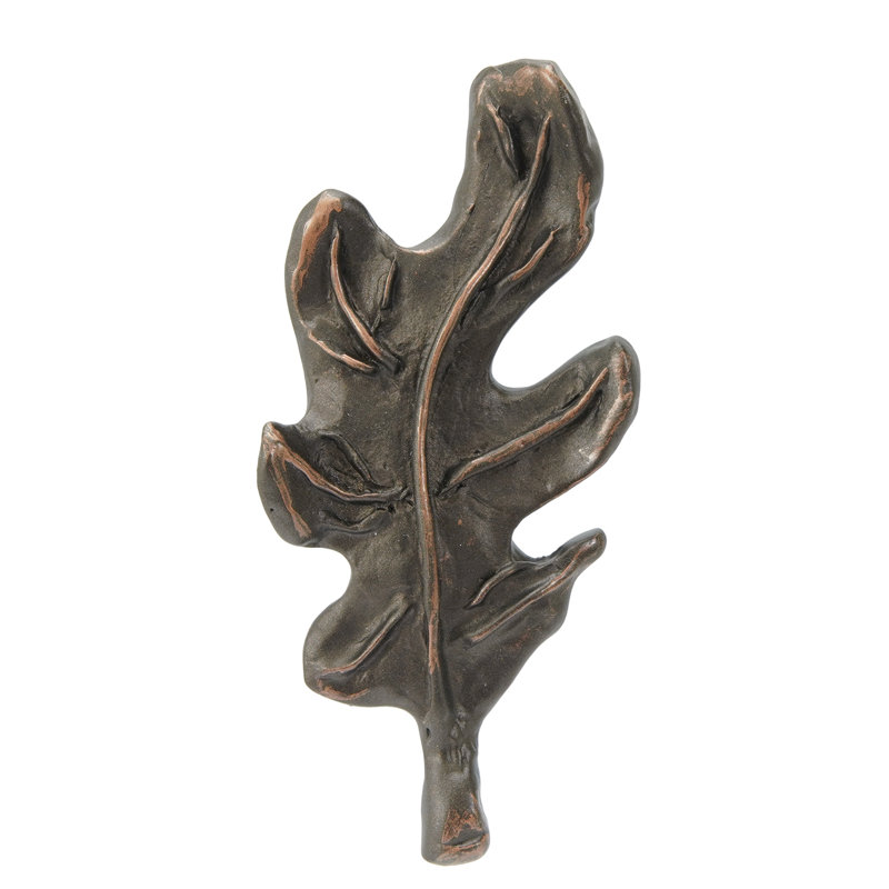 Lodge oak leaf knob in finish Chalice, Oil Rub Bronze