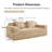 Loveseat with Throw Pillows and Deep Seat-839436863