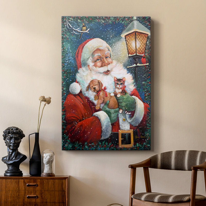 Santa's Special Delivery -Custom Wrapped Gallery Cavas, 48" H x 32" W