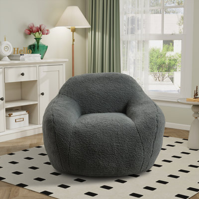 Teddy Bean Bag Chairs,Lazy Sofa Chair With Armrest by Trule