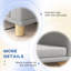 Canapé-lit gris lavable pour grands chiens et chats-602411768