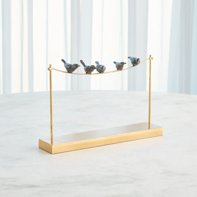 Iron Bird Figurine / Sculpture Decorative Object