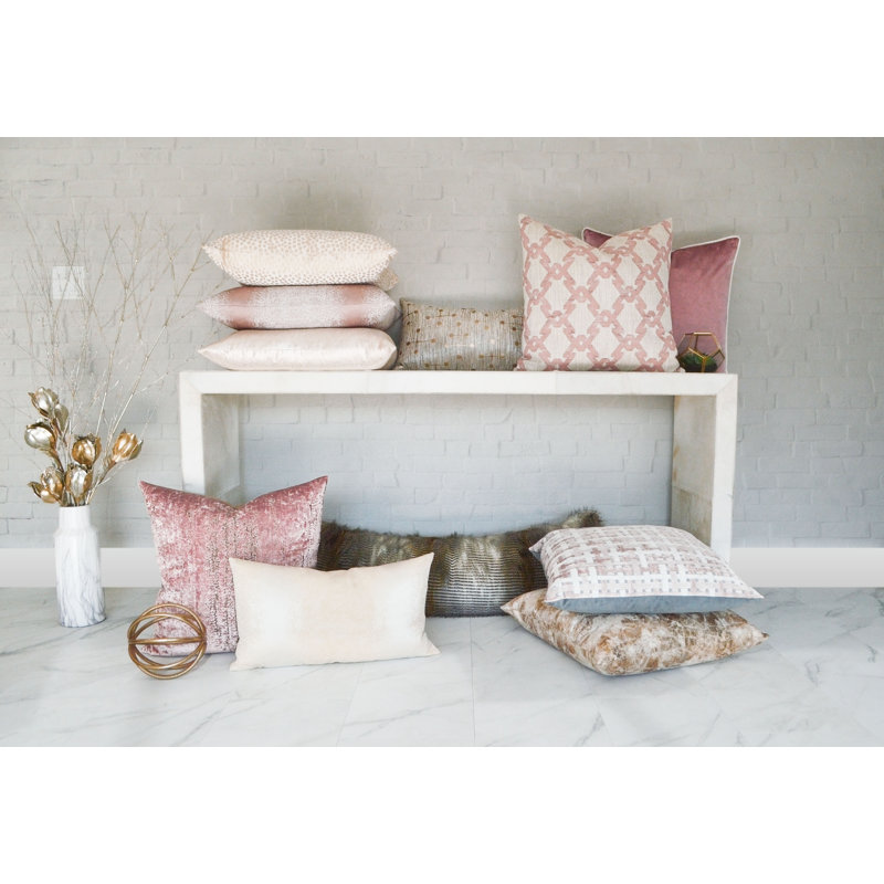 Morse Pillow Cover & Insert, Silver, Square 20"