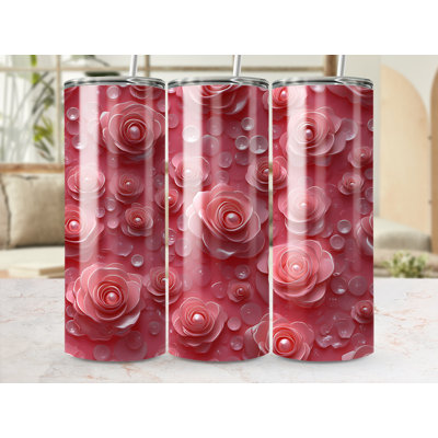 Choose Handmade Tumblers 591 mL Vacuum Insulated Stainless Steel (18/8) Travel Tumbler with Straw
