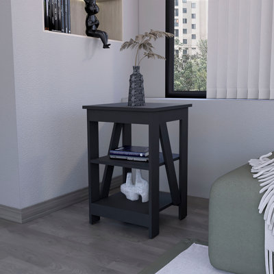 Table d'appoint Clio, avec deux tablettes