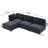 Modular Sectional Sofa with Hidden Storage and Convertible Design