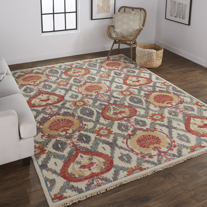 Tapis en laine Beall, Rectangle 8 pi 6 po x 11 pi 6 po