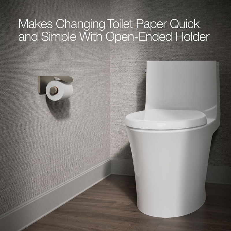 Avid Wall Mount Toilet Paper Holder, Vibrant Brushed Nickel