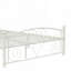 Structure de lit robuste en acier avec un design silencieux et un assemblage facile sans sommier