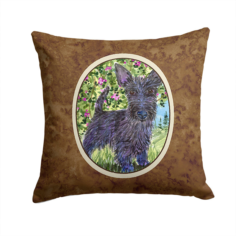 Scottish Terrier Outdoor Throw Pillow