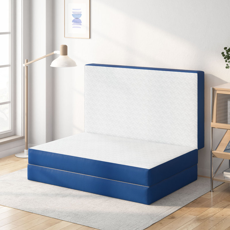 Matelas en mousse à mémoire de forme gélifiée 3 po, Lit simple, 3"