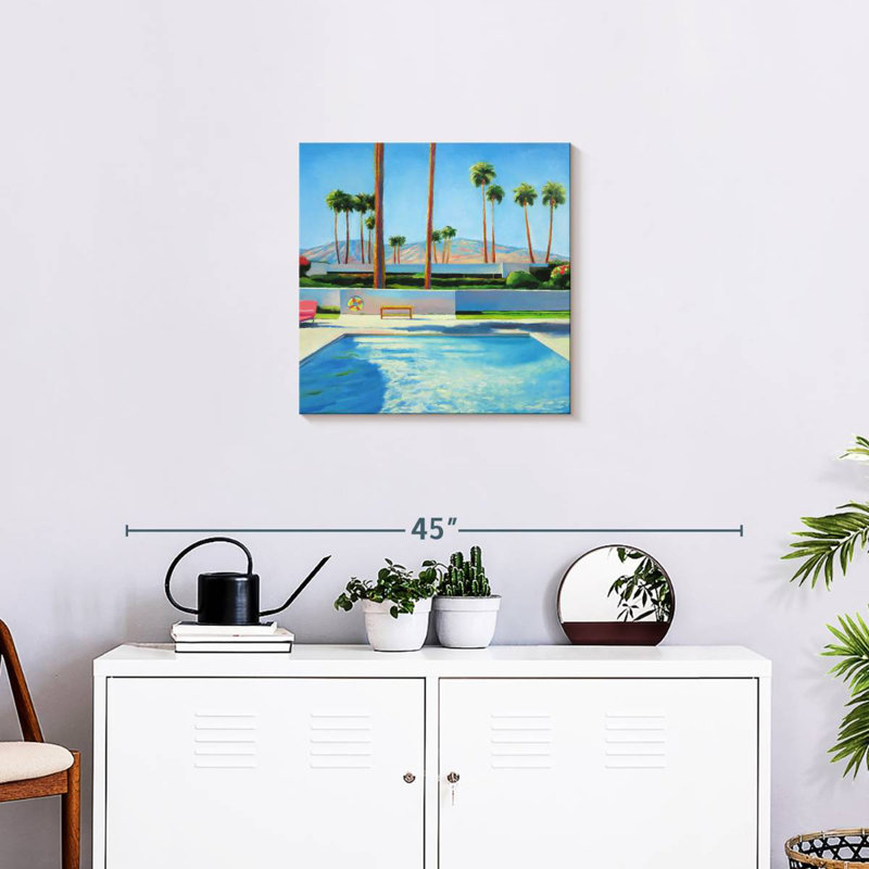 Gillard Empty Palm Springs Pool, 20" H x 20" W