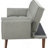 Grey Tufted Convertible Sofa Bed