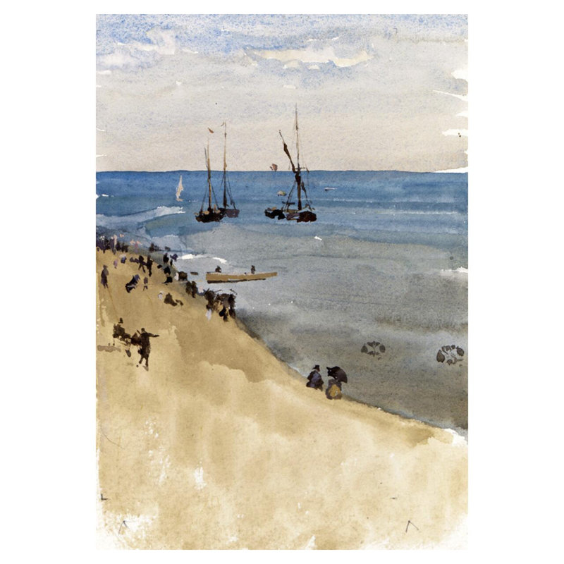 «The Bright Sea Dieppe» par James McNeill Whistler - Estampe numérique, H 40 po x l 32 po