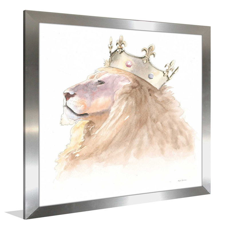 «Jungle Royals I Crop», art encadré, H 31,5 po x l 31,5 po x P 1 po, Encadrement argenté