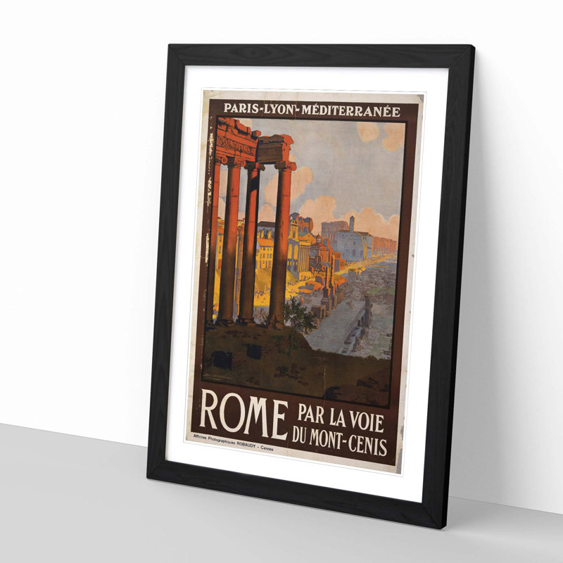Single Picture Frame Print, Black