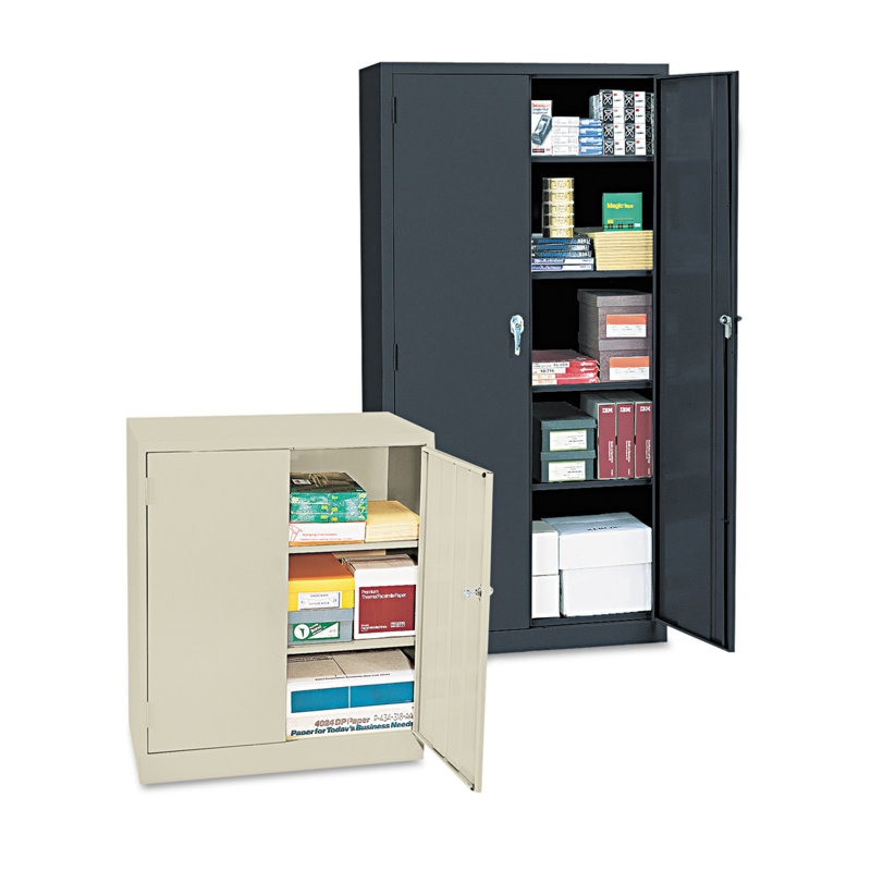 Putty Lockable Office Cabinet with Adjustable Shelving