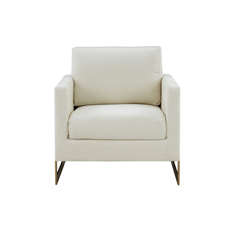 Fauteuil de 34,09 po de large Tyvonne, Or