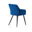 Yerres Modern Velvet Dining Chairs - Ergonomic Curved Back with Metal Legs - Armchair for Dining Room Kitchen Living Room-684277984-734878732