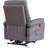 Contemporary Lift Chair Recliner With Grey Fabric Upholstery