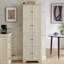 Armoire de rangement de 72,4 po de hauteur avec 8 portes et 4 tablettes-1048887244
