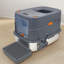 Cat Litter Box Plastic Enclosed Litter Box Enclosure with Built-in Scoop