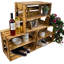 4 Pair Stackable Solid Wood Shoe Rack