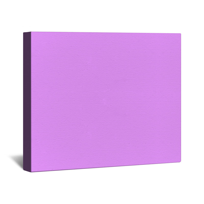 Toile de galerie de couleur unie mauve en plusieurs tailles, 24 po x 36 po