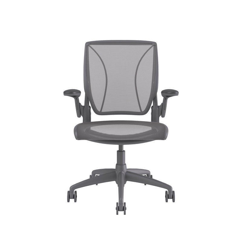 World Mesh Task Chair, Gray, Silver, Adjustable
