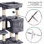 Multifunctional 96.5cm Cat Tree-1583675394