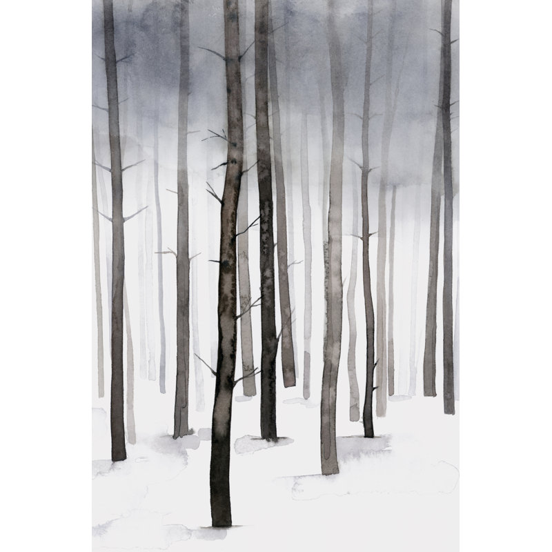 Hazy Winter Walk II by Grace Popp - Painting Print, 122cm H x 81cm W, Wrapped Canvas