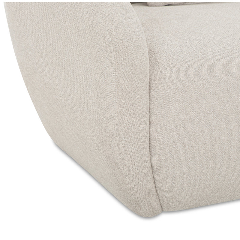 Anson Left Arm Facing Chair, Warm White