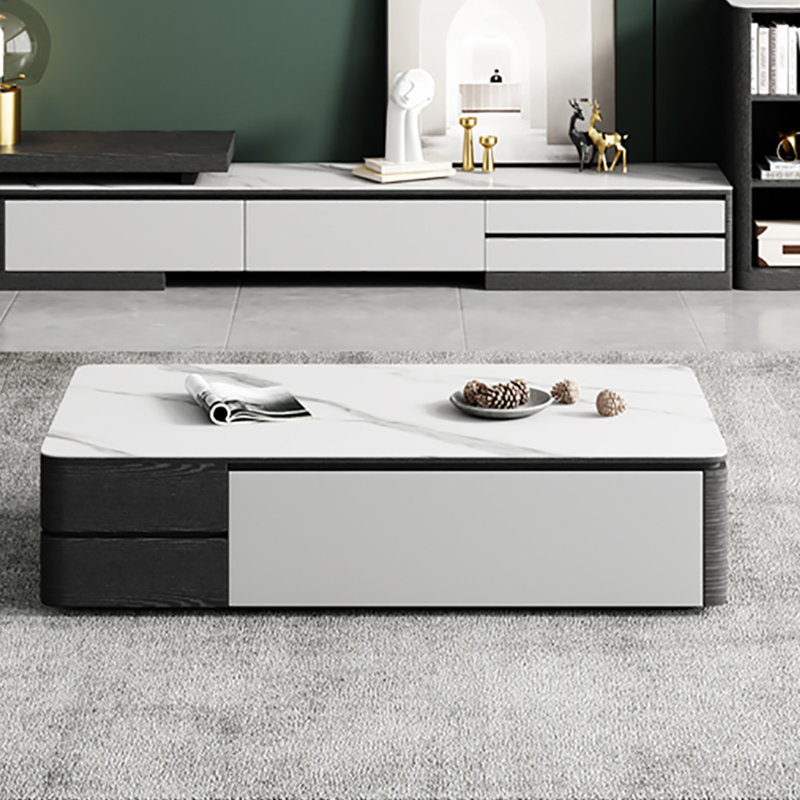 Table de bout Rock Plate, H 16,5 po x L 51,2 po x l 27,6 po