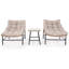 Set of 3 Ouseman lounge chairs with cushions
