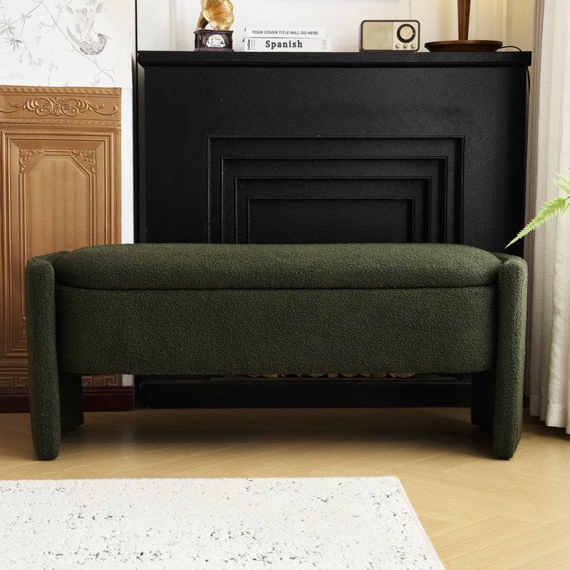 Banc de rangement foncé et polyvalent foncé avec cachette