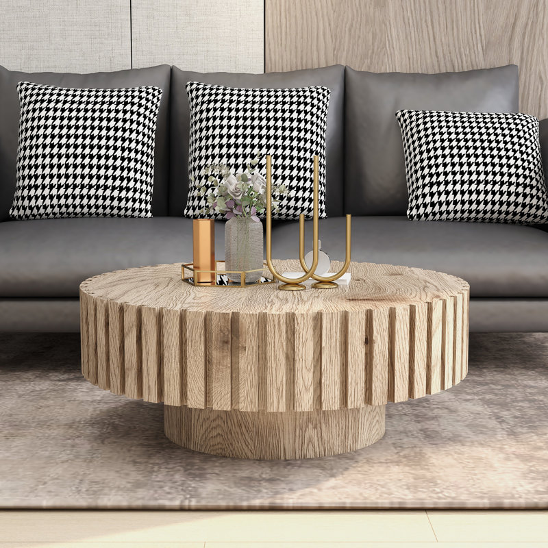 Table basse 31,4 po Modern, Brun