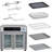 Emeril Lagasse Extra Large French Door Air Fryer Toaster Oven Combo, 25 Cooking Functions and Digital Controls, 7 Accessories Included, Stainless Steel Finish, 26QT Capacity