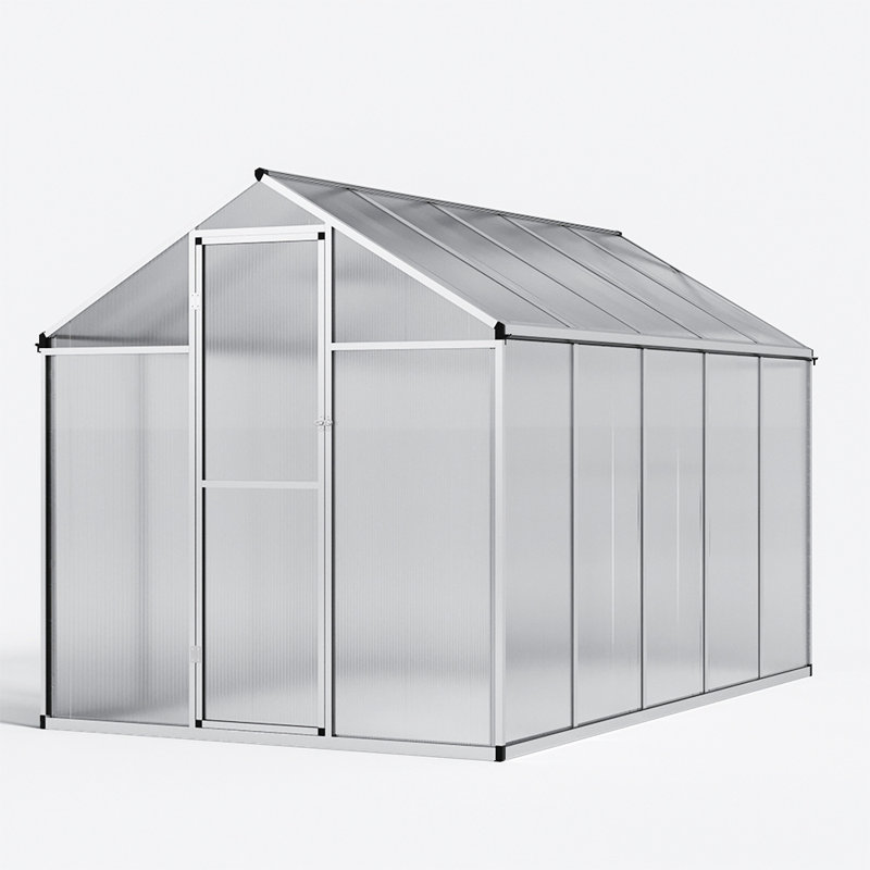 Callida Hobby Greenhouse, 194.5cm H x 185cm W x 307cm D, Sliver