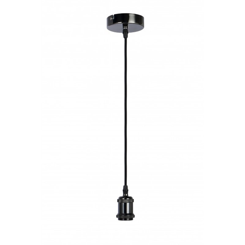 Blaylock 1 - Light Black Bulb Pendant, Black