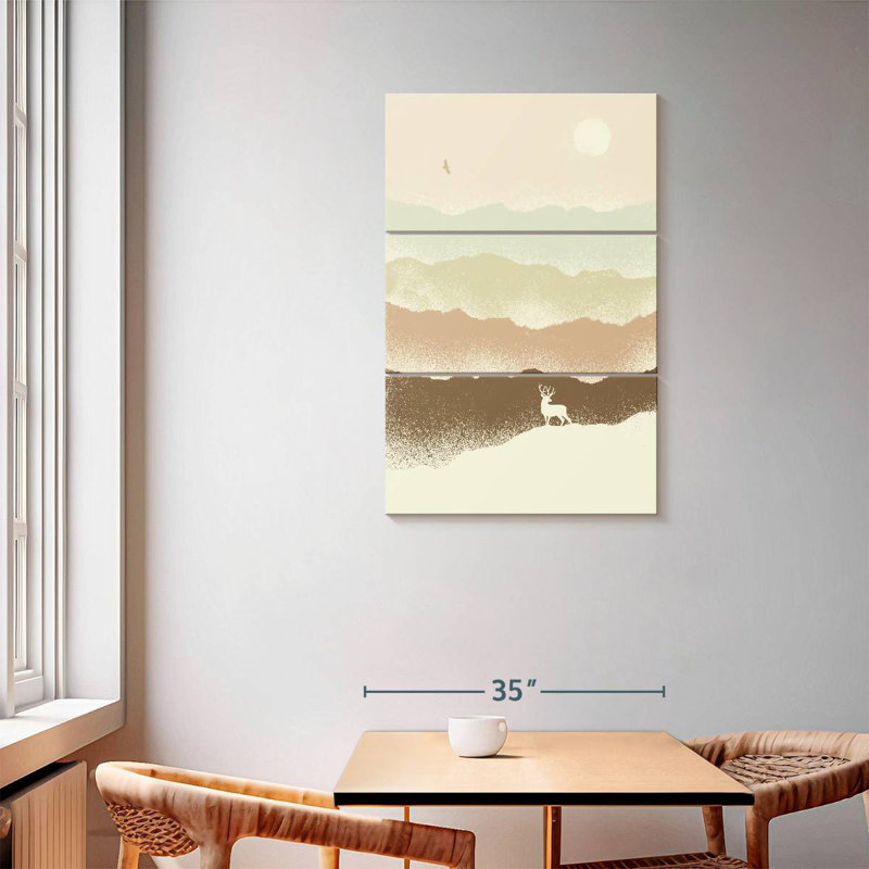 Paysage de montagne Brampt Quietude, H 57 po x l 36 po
