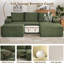 Canapés modulaires confortables Boneless Couch pour le salon, canapé modulaire en U en forme de nuage, canapé modulaire minimaliste avec assise profonde-129052869-129052871